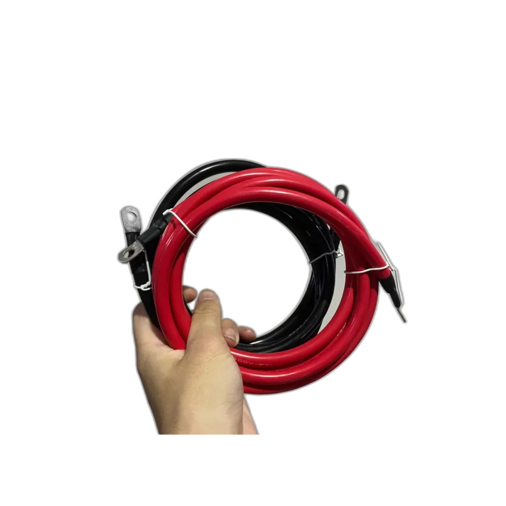 Juego de Cables Positivo y Negativo Baterias - Inversor UL1015 2MTS